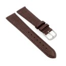 Eidechsen-Struktur Uhrenarmband Modell Indore mocca 22 mm
