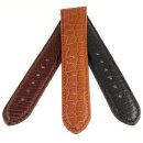 Echt Mississippi Alligator Uhrenarmband Modell Mississippi dunkelbraun 19 mm