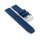 Easy-Klick Premium Silikon Uhrenarmband Doppeldorn Modell Primus-S blau 23 mm