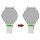 Easy-Klick Premium Silikon Uhrenarmband Doppeldorn Modell Primus-S blau 23 mm