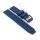Easy-Klick Premium Silikon Uhrenarmband Doppeldorn Modell Primus-P blau 23 mm
