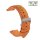 Easy-Klick Canvas-Nylon Textil Uhrenarmband Modell Astoria orange 18 mm