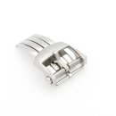 Faltschließe Edelstahl silber Modell BF-40 18 mm, kompatibel Breitling