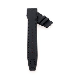 Nytech-Leder Uhrenarmband Modell IW-22 schwarz-TiT 20 mm, kompatibel IWC