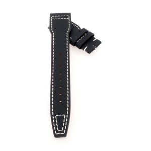 Nytech-Leder Uhrenarmband Modell IW-22 schwarz-WN 20 mm, kompatibel IWC