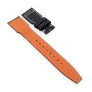 Nytech-Leder Uhrenarmband Modell IW-22 schwarz-WN 20 mm, kompatibel IWC