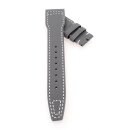 Nytech-Leder Uhrenarmband Modell IW-22 grau-WN 20 mm,...