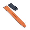 Nytech-Leder Uhrenarmband Modell IW-22 blau-TiT 20 mm, kompatibel IWC