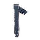 Nytech-Leder Uhrenarmband Modell IW-22 blau-WN 20 mm,...