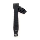 Nytech-Leder Uhrenarmband Modell IW-22 schwarz-WN 21 mm,...
