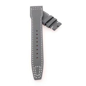 Nytech-Leder Uhrenarmband Modell IW-22 grau-WN 21 mm, kompatibel IWC