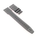 Nytech-Leder Uhrenarmband Modell IW-22 grau-WN 21 mm, kompatibel IWC