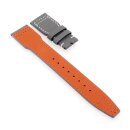 Nytech-Leder Uhrenarmband Modell IW-22 grau-WN 21 mm, kompatibel IWC
