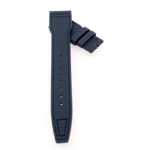 Nytech-Leder Uhrenarmband Modell IW-22 blau-TiT 21 mm, kompatibel IWC