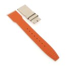 Nytech-Leder Uhrenarmband Modell IW-22 beige-creme 21 mm, kompatibel IWC