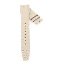Nytech-Leder Uhrenarmband Modell IW-22 beige-creme 22 mm,...