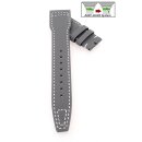 Easy-Klick Nytech-Leder Uhrenarmband Modell IW-22 grau-WN...