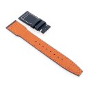 Easy-Klick Nytech-Leder Uhrenarmband Modell IW-22 blau-WN 21 mm, kompatibel IWC