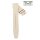 Easy-Klick Nytech-Leder Uhrenarmband Modell IW-22 beige-creme 21 mm, kompatibel IWC