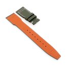 Easy-Klick Nytech-Leder Uhrenarmband Modell IW-22 grün-WN 22 mm, kompatibel IWC