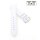 Easy-Klick Alligator Uhrenarmband Modell CT-55-NL weiß-TiT 16 mm, kompatibel Cartier