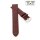 Easy-Klick Alligator Uhrenarmband Modell CT-55-NL mocca-TiT 18 mm, kompatibel Cartier