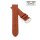 Easy-Klick Alligator Uhrenarmband Modell CT-55-NL cognac-TiT 20 mm, kompatibel Cartier