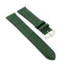 Easy-Klick Alligator Uhrenarmband Modell CT-55-NL grün-TiT 20 mm, kompatibel Cartier