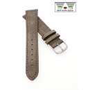 Easy-Klick Veloursleder Uhrenarmband Modell Oslo-NL taupe...