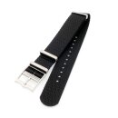 Nato Nylon Uhrenarmband Modell Nordic schwarz 20 mm,...