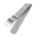 Nato Nylon Uhrenarmband Modell Nordic grau 22 mm, komp....