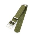 Nato Nylon Uhrenarmband Modell Nordic grün 22 mm,...