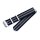 Elastic Nato Nylon Flex-Uhrenarmband Modell Oneflex-SG schwarz-grau 18 mm
