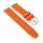 Easy-Klick Premium FKM-Kautschuk Uhrenarmband Modell Ricosta orange 20 mm
