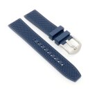 Easy-Klick Premium FKM-Kautschuk Uhrenarmband Modell Ricosta blau 22 mm