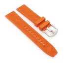 Easy-Klick Premium FKM-Kautschuk Uhrenarmband Modell Ricosta orange 22 mm