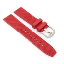 Easy-Klick Premium FKM-Kautschuk Uhrenarmband Modell Ricosta rot 22 mm
