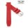 Easy-Klick Premium FKM-Kautschuk Uhrenarmband Modell Ricosta rot 22 mm