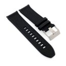 Hybrid Kautschuk-Nylon Uhrenarmband Modell Chief-S schwarz-SN 26 mm, komp. Diesel Uhren