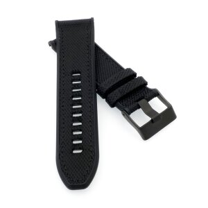 Hybrid Kautschuk-Nylon Uhrenarmband Modell Chief-P schwarz-SN 26 mm, komp. Diesel Uhren