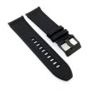 Hybrid Kautschuk-Nylon Uhrenarmband Modell Chief-P schwarz-SN 26 mm, komp. Diesel Uhren
