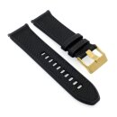 Hybrid Kautschuk-Nylon Uhrenarmband Modell Chief-G schwarz-SN 26 mm, komp. Diesel Uhren