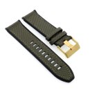 Hybrid Kautschuk-Nylon Uhrenarmband Modell Chief-G grün 26 mm, komp. Diesel Uhren