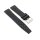 Easy-Klick Retro FKM-Kautschuk Uhrenarmband Modell Tropical-FKM schwarz 18 mm