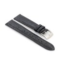 Graf echt Krokodil XS-Uhrenarmband Modell Senegal schwarz 16 mm XS-Kurzlänge