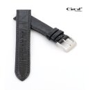 Graf echt Krokodil XS-Uhrenarmband Modell Senegal schwarz...
