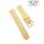 Easy-Klick Canvas-Nylon Textil Uhrenarmband Modell Flash vanille-creme 24 mm