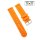 Easy-Klick Canvas-Nylon Textil Uhrenarmband Modell Flash signal-orange 20 mm