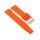 Easy-Klick Retro FKM-Kautschuk Uhrenarmband Modell Tropical-FKM orange 18 mm