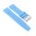 Easy-Klick Retro FKM-Kautschuk Uhrenarmband Modell Tropical-FKM hellblau 21 mm